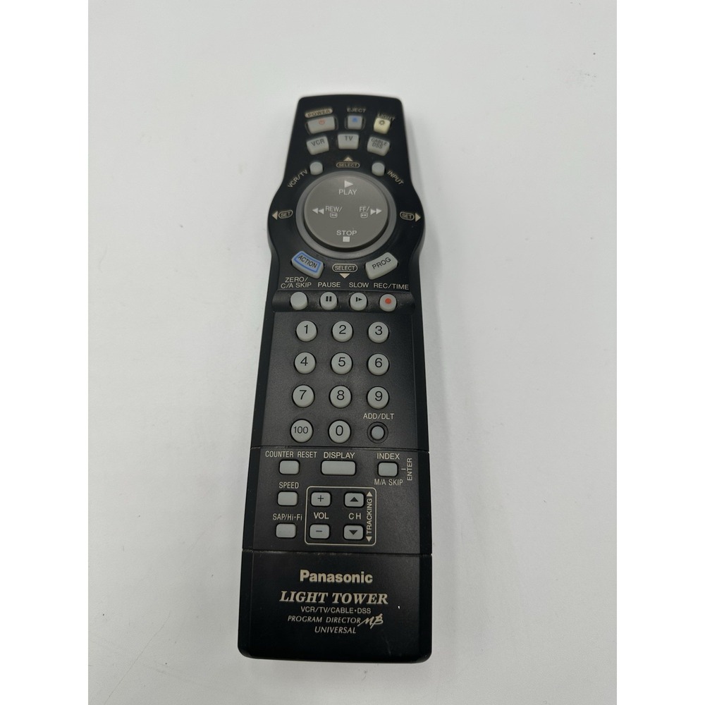 Genuine Panasonic Light Tower Universal Remote Control VCR TV Cable-DSS Untested
